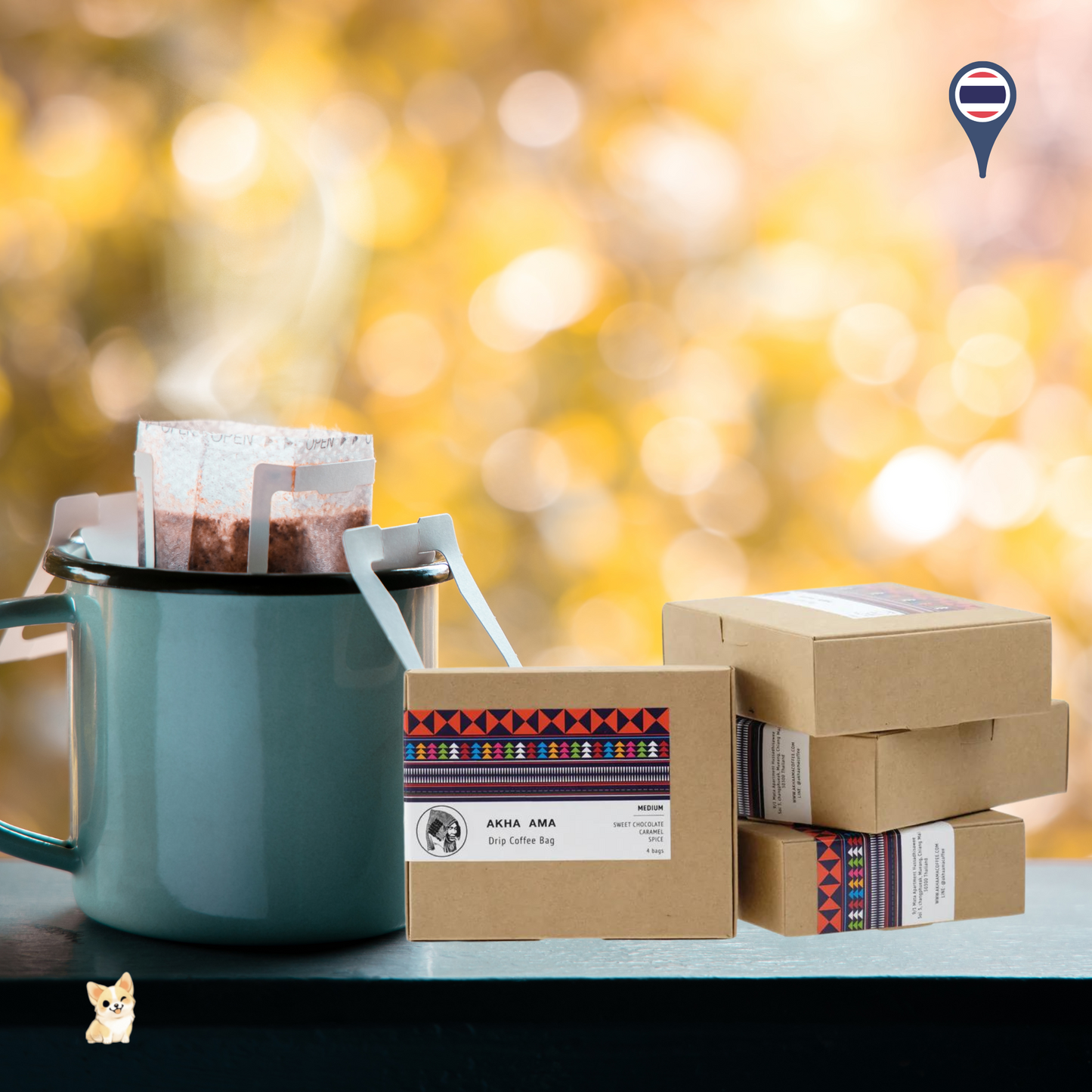 Akha Ama Drip Coffee Bag -Medium (4Bags/Box)