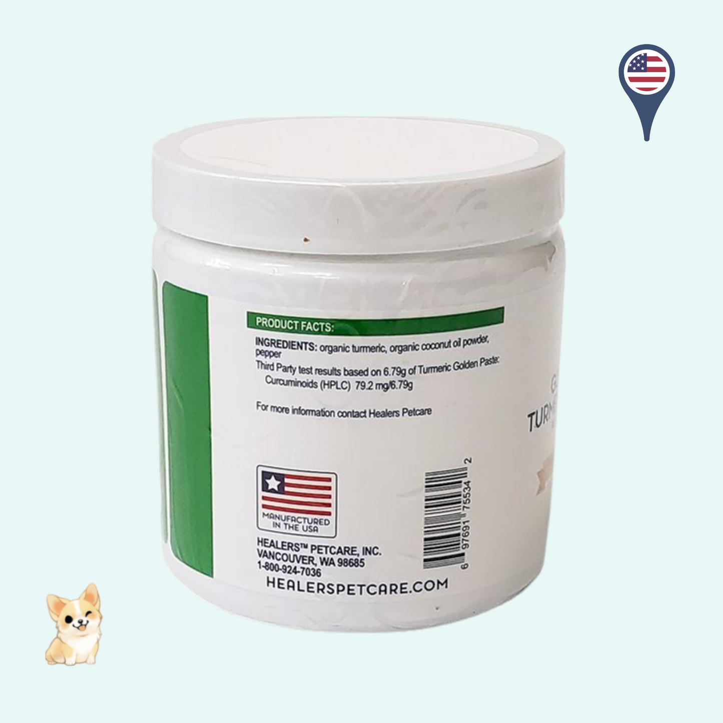 Healers Petcare Golden Turmeric Paste (3.5oz)