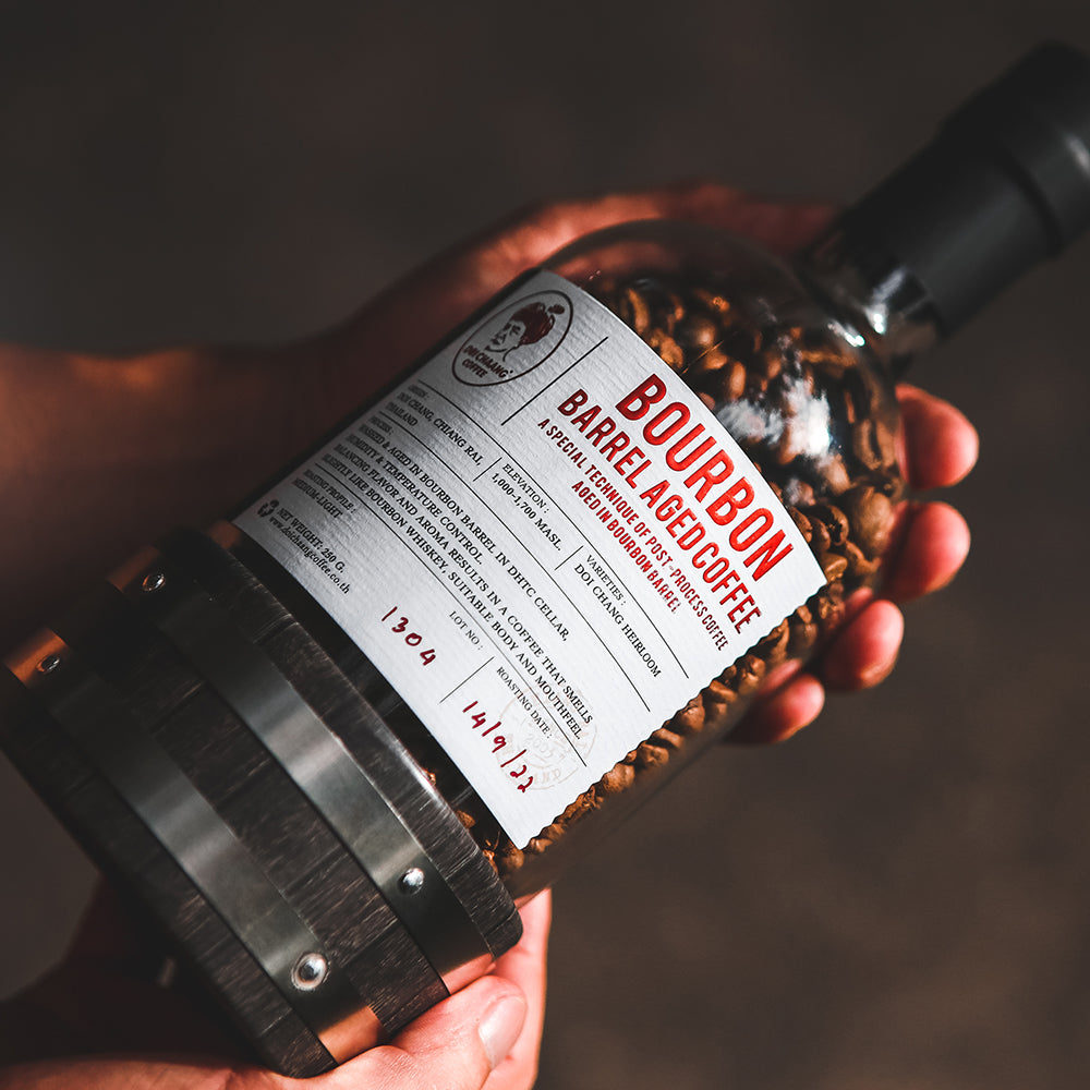 Doi Chaang Coffee Bounbon Barrel Aged Coffee "Medium-Light Roasted" (250g)