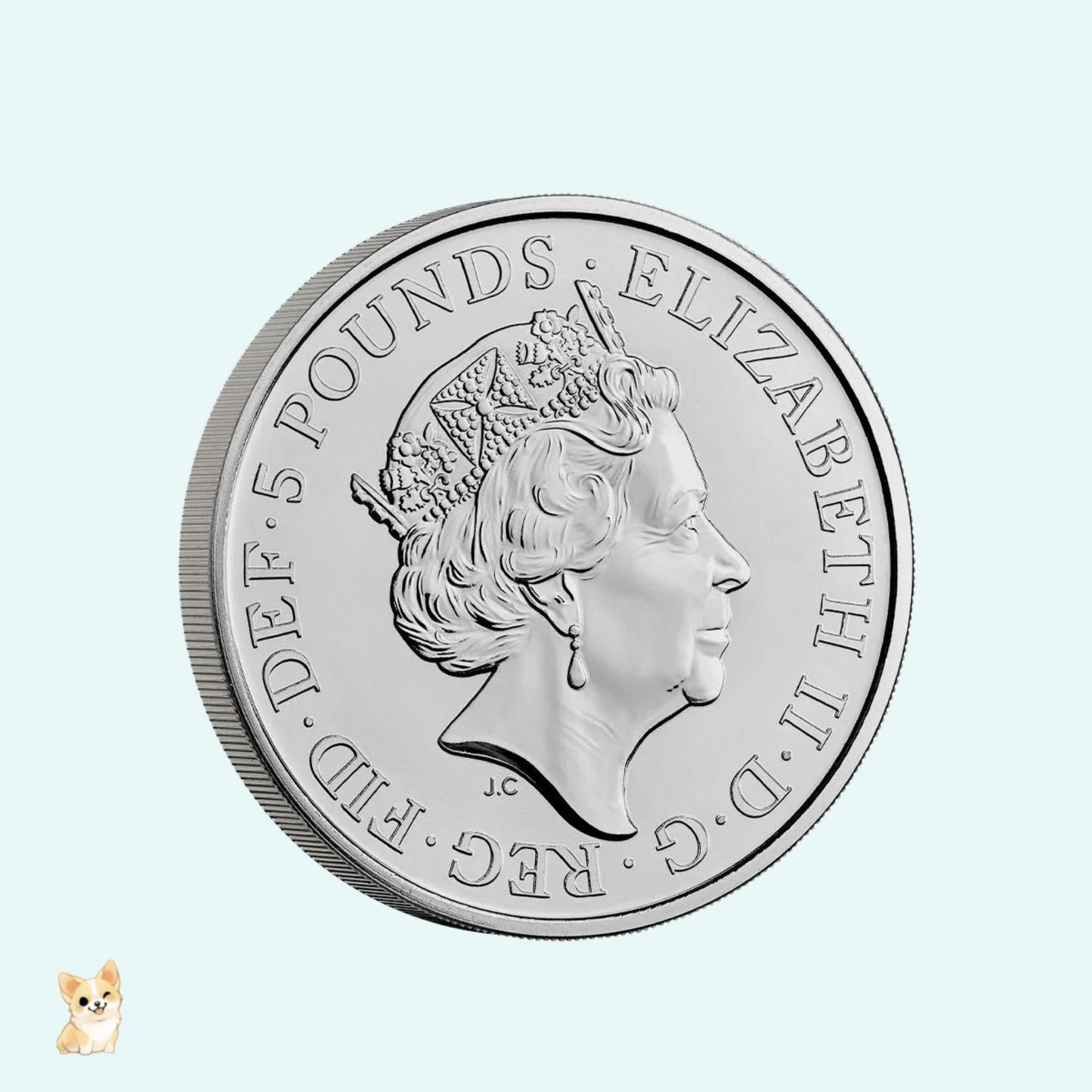Lunar Year of the Rabbit 2023 UK £5 Brilliant Uncirculated Coin