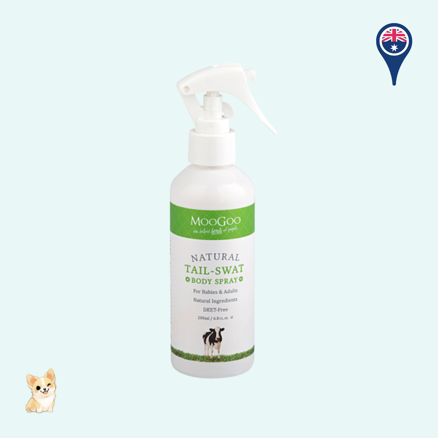 MooGoo Natural Tail-swat Body Spray (200ml)