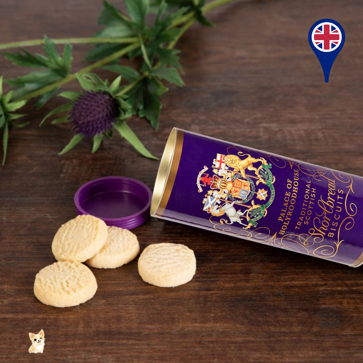 Palace of Holyroodhouse Shortbread Tube (200g)