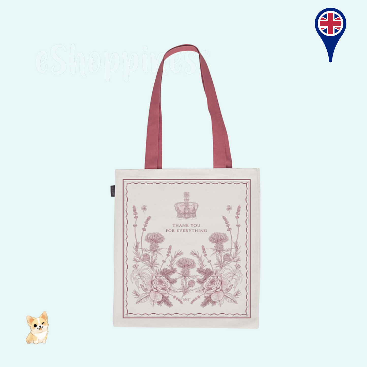 Victoria Eggs Queen Elizabeth II Commemorative Canvas Bag